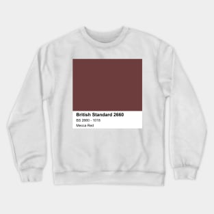 Mecca Red British Standard 1018 Colour Swatch Crewneck Sweatshirt